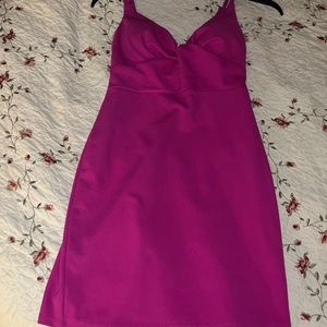 Ladies Emerald Sundae Hot Pink Cocktail Dress Size Large, New Without Tags